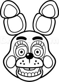 How To Draw Toy Bonnie From Five Nights At Freddys 2 Step By Step Video Game Characters Pop Cultu Fnaf Coloring Pages Coloring Pages Five Nights At Freddy S