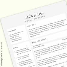 Put your contact info on both pages. Page 2 200 Free Cv Templates In Microsoft Word Cvtemplatemaster Com