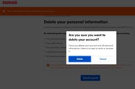Tell the customer service rep you'd like your menu removed or account deactivated. Violet Blue On Twitter Trying To Delete My Grubhub Account And It S No Surprise The Delete Button Doesn T Work The Button To Change My Mind Keep The Account Does And I Repeatedly Get