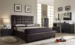 Athens 5 Pc Brown Bedroom Set Bed Nightstand Dresser Wall Mirror And Stool
