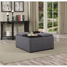A great way to invite nature into your home. Atlin Designs Coffee Table Storage Ottoman In Gray Walmart Com Walmart Com