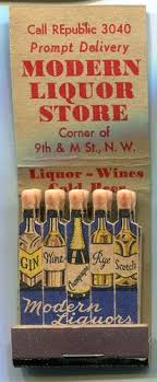 Modern Liquors Full Length Feature Matchbook Washington D C Bottles Ebay Matchbook Art Matchbook Vintage Graphic Design