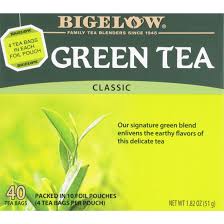 Amazon.Com : Bigelow Tea Green Tea With Ginger Plus Probiotics, Caffeinated,  18 Count, (Pack Of 1), 108 Total Tea Bags : Everything Else