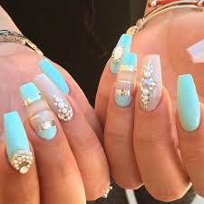 Dark blue long coffin nails. 1001 Ideas For Coffin Shaped Nails To Rock This Summer