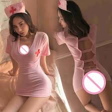 アダルトカップルセックスゲームバックレススーツエロティックランジェリーセクシーなホローナースユニフォームロールプレイコスチューム女性パジャマミニドレスL230518を￥2,683  | DHgate