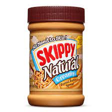 Natural Creamy Peanut Butter Spread Skippy Brand Peanut Butter