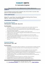 Here is a sample resume of a mechanical engineer. Automation Engineer Resume Samples Qwikresume
