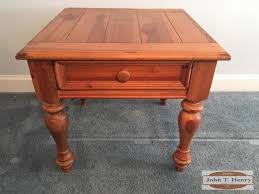 Subtle details make this room. Yorkshire Market By Broyhill Pine End Table John T Henry Auction Co