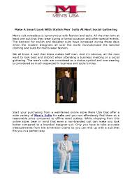 Men's regular fit suits sort by. Make A Smart Look With Stylish Men Suits At Next Social Gathering By Ash Mensusa Issuu