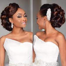 Absolument Magnifique Mariee Dapola Thejafs2017 Cheveux De Couleur Installes Et D Black Wedding Hairstyles Bride Hairstyles Wedding Hair Inspiration