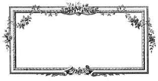 Large antiqued destressed black and bronze french picture frame with size: 14 French Frames Beautiful The Graphics Fairy