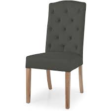 Stanza Button Back Charcoal Dining Chair Dining Chairs Chair Fabric Kitchen Chairs