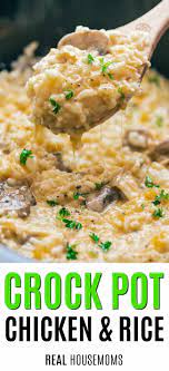 Served with carrots and potatoes for an easy lightened up meal. Crockpot Chicken And Rice Reader Favorite Real Housemoms