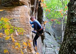 Rock climbers in Red River Gorge