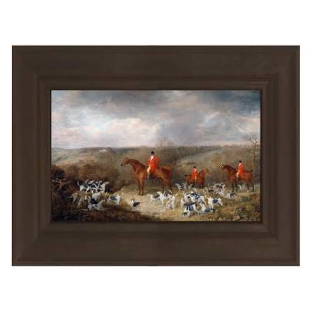 Fox Hunting Vintage Bombay Company English Style Fox Hunt Art Print, Framed