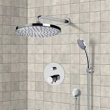 Chrome Thermostatic Shower System With 8 Luxury Bathroom Shower Bathroom Shower Heads Shower Systems