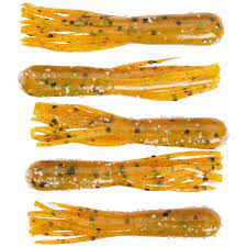 Loaded with salt and offered in several proven colors; Strike King Bitsy Tube Mustard Plastic Fishing Lures 10 Ct Bag Walmart Com Walmart Com