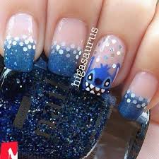 Aquí te dejamos unas cuantas fotos de uñas decoradas. Unas Stich Manicura De Unas Unas De Gel Brillantes Disenos De Unas Disney