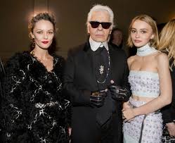 Pale coral with a graphic cube and starburst print, the. Lily Rose Depp Lands Debut Campaign And It S For Chanel Wonderland
