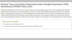 Pengumuman hasil seleksi administrasi cpns atr bpn 2021, informasi daftar peserta lulus administrasi cpns dephub, pengumuman hasil verifikasi berkas dokumen asli yang di unggah upload. Hasil Seleksi Cpns Atr Bpn Npwp