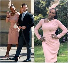 Prince harry and meghan markle already decided on a small royal wedding when they picked st george's chapel as their venue, but make no mistake: Serena Williams In Versace Prince Harry Meghan Markle S Royal Wedding Fashionsizzle