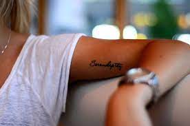 16 Minimalist Tattoos For Every Girl Are Ankle Tattoos Trashy Best Places For Tattoos That Won T Stretch Trashy Ta Tattoos Serendipity Tattoo Bicep Tattoo