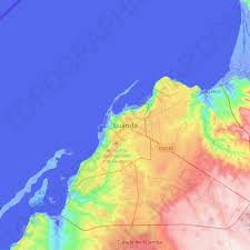 Luanda from mapcarta, the open map. Luanda Topographic Map Elevation Relief