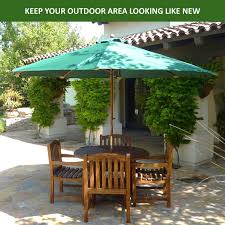 Waterproof for patio garden keep cool umbrella replacement canopy parasol shade. Patio Umbrella Replacement Canopy 11 Ft 8 Rib Double Vented Hunter Green Formosa Covers Formosa Covers