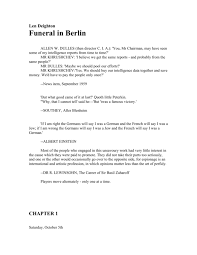 Maybe you would like to learn more about one of these? Len Deighton Funeral In Berlin