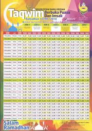Jadual berbuka & imsak bagi seluruh kawasan negeri perak ini memaparkan tarikh hijriah serta tarikh miladiah / masihi, hari, waktu imsak. Facebook