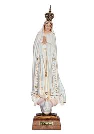 Oração a nossa senhora de fátima. Our Lady Of Fatima Classic W Painted Eyes