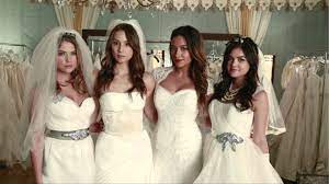 Werden die liars das neue spiel, das „a für sie in petto hat, überleben? White Wedding By Juliet Lyons Little Liars Kleid Hochzeit Pretty Little Liars