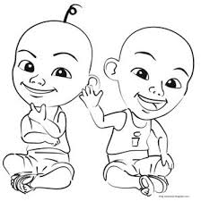 Contoh gambar mewarnai upin ipin. Gambar Mewarnai Upin Ipin