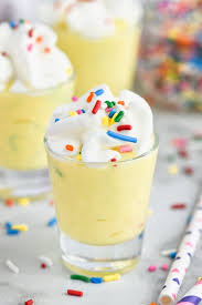 Birthday Cake Pudding Shots Recipe Birthday Cake Pudding Shots Recipe With Images Pudding Shots Whipped Cream Vodka Recipes Cake Vodka Drinks