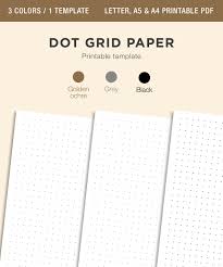 dot grid paper printable bullet journal