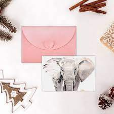 Amazon.com : INVEES Elephant and Sunflower Pearl Paper Blank Cards with  Envelopes, Congratulations Card or Graduation Card : Office Products