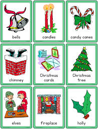I left the freezer paper on while i cut them out, it made it a little easier. Christmas Flashcards Esl Flashcards