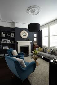 Black And Royal Blue Living Room Ideas Color Of The Day Deep Royal Concepts And Colorways Dark Living Rooms London Living Room Farm House Living Room