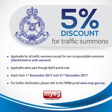 Berita baik untuk semua yang sudah buat salah di jalan raya tetapi masih belum cara pembayaran: Saman Discount Myeg