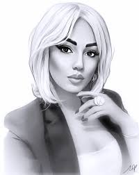 The Enchanting Ria Rose" I'm beyond excited to share my very first artwork  of the mesmerizing Ria Rose @missriarose ❤️👸! From the moment I started  this piece, I knew I wanted to