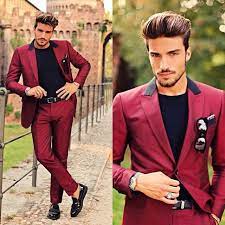 Maroon For Men Suit Hairstyle For Men Prom Suits For Men Modern Suits Prom Suits