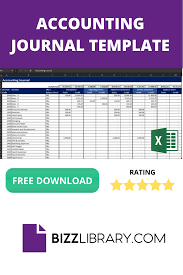 Accounting Journal Excel Template Excel Template Financial Statement Templates Financial Statements