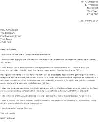 Despite debate about its relevance, a cover letter is still a necessity for any serious job seeker. Court Administrative Officer Cover Letter Example Icover Org Uk