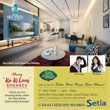 On 1st july 2018, 11am 3pm. Hari Raya Open House Setia Sky Vista Gallery 7 July Penang Property Talk