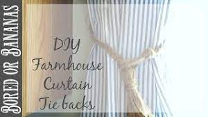 They help to pack a gift, a bouquet wrap, and decorate the curtains. Diy Farmhouse Decor Tassel Curtain Tie Backs Youtube