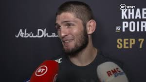 Khabib Nurmagomedov post-fight UFC 242 media scrum