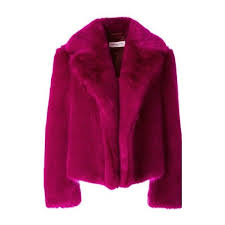 Dries Van Noten Rimbald Faux Fur Cropped Jacket 1 220 Liked On Polyvore Featuring Outerwear Ja Faux Fur Cropped Jacket Pink Faux Fur Jacket Purple Jacket