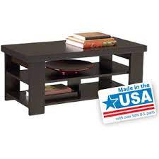 The dark brown woodgrain finish gives it a classic look that will complement any room's style. Larkin Coffee Table By Ameriwood Multiple Finishes Espresso Black Forrest Walmart Com Modern Coffee Tables Contemporary Coffee Table Coffee Table With Storage