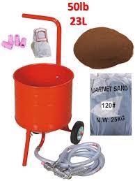 Maybe you would like to learn more about one of these? Sableuse Mobile Sur Roulettes 50lb 23l Sac 25kgs D Abrasif Garnet Mesh 120a Leroy Merlin