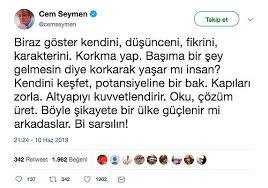 Cem seymen is a turkish journalist, tv presenter and economist. Cem Seymen In Genclere Verdigi Tavsiyelere Gencler Tepki Gosterdi Onedio Com